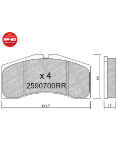 Pastillas De Freno Racing Rr80 Audi 80 Rs2 Porsche 911 996 959 968 Stoptech St40