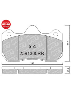 Pastillas De Freno Delanteras Racing Rr80 Ap Racing Galfer Lotus Renault Seat Traseras Mclaren Mp4