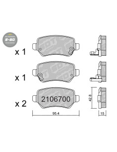 REAR NCE BRAKEPADS S50 KIA PRO CEED GT VENGA OPEL ASTRA G ASTRA H MERIVA ZAFIRA
