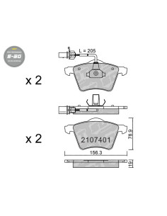 FRONT HIGH PERFORMANCE BRAKEPADS S50 VW MULTIVAN T4 TRANSPORTER T4 CARAVELLE
