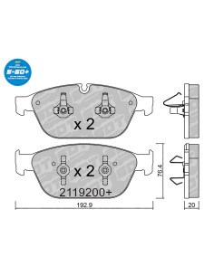 FRONT BRAKEPADS HIGH PERFORMANCE PLUS S50+ AUDI A8 QUATTRO 4H Q5 8R