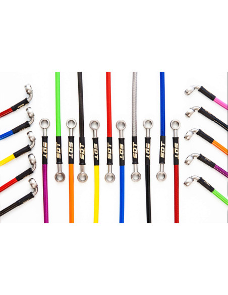 Latiguillo Metalico Entre 201 A 300Cm Muestra A Medida Coche Moto Buggy Quad