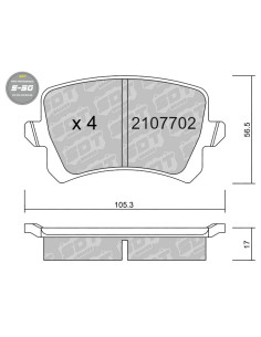 Pastillas De Freno Traseras High Performance S50 Audi Q3 8U Seat Alhambra Vw Cc Passat Sharan Tiguan