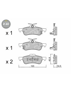 REAR HIGH PERFORMANCE BRAKEPADS S50 TOYOTA YARIS