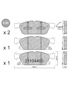 Pastillas De Freno Delanteras High Performance S50 Ford Focus Iv 2.3 St Usa Edge Ii S-Max Cj