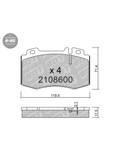 Pastillas De Freno Delanteras High Performance S50 Mercedes Clase C 203 Clk 209 Cls 219 Clase E 211 Ml 163 Clase S 220