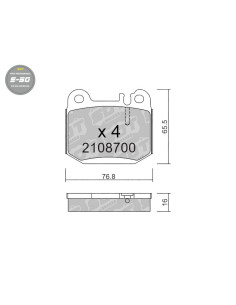 Pastillas De Freno Traseras High Performance S50 Mercedes Off-Road Ml 163