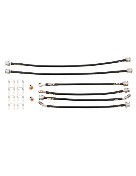 SET 6 METALLIC BRAKE LINES FORD RANGER WILDTRACK