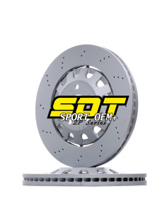 SDT SPORT OEM+ (2 pieces drilled front brake disc) Ø370 AUDI TT 8J - CUPRA ATECA/FORMENTOR - SEAT LEON 5Z CUPRA PACK PERFORMANCE