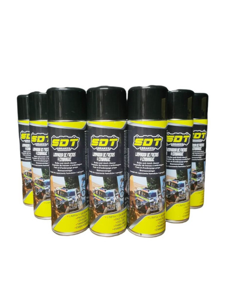 Caja de 12 botes de Limpiafrenos y Embrague (12x 500Ml)