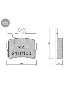 Pastillas De Freno Traseras High Performance S50 Mercedes S 220 Cl 215