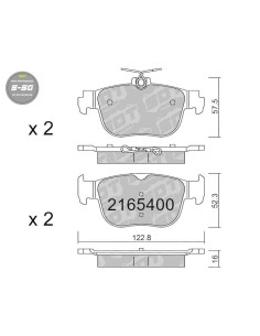 REAR HIGH PERFORMANCE BRAKEPADS S50 AUDI A3 8Y CUPRA FORMENTOR LEON KL SEAR LEON KL SKODA OCTAVIA NX VW GOLF VIII