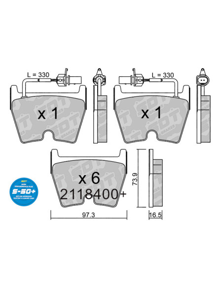 FRONT HIGH PERFORMANCE BRAKEPADS S50 AUDI RS4 RS5 R8 LAMBORGUINI DIABLO GALLARDO MURCIELAGO