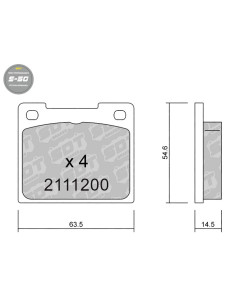 REAR HIGH PERFORMANCE BRAKEPADS S50 ALCON R TYPE CITROEN C2 R2 DS3 R3 FORD FIESTA RALLYE3 R2 RALLYE4 208 R2 GT86 R3