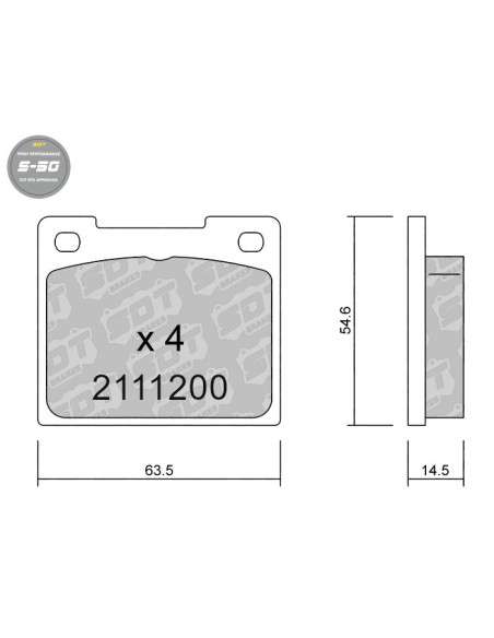 REAR HIGH PERFORMANCE BRAKEPADS S50 ALCON R TYPE CITROEN C2 R2 DS3 R3 FORD FIESTA RALLYE3 R2 RALLYE4 208 R2 GT86 R3