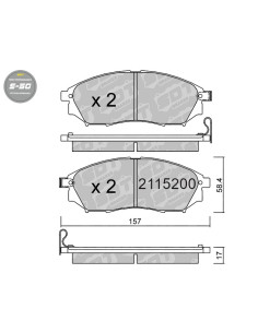 FRONT HIGH PERFORMANCE BRAKEPADS S50 INFINITY FX QX50 NISSAN MURANO NAVARA QASHQAI RENAULT KOLEOS