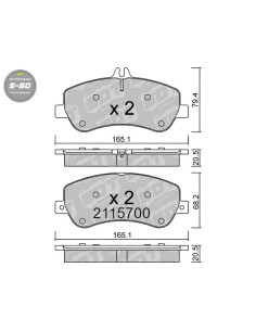 FRONT HIGH PERFORMANCE BRAKEPADS S50 MERCEDES BENZ GLK X204