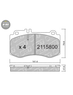 FRONT HIGH PERFORMANCE BRAKEPADS S50 MERCEDES BENZ CLS SHOOTING BRAKE X218 CLASE E 212