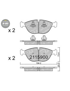 FRONT HIGH PERFORMANCE BRAKEPADS S50 AUDI BENTLEY BMW CHRYSLER MERCEDES ROLLS ROYCE VW