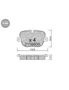 REAR HIGH PERFORMANCE BRAKEPADS S50 LAND ROVER RANGE ROVER III RANGE ROVER SPORT