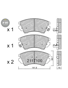 FRONT HIGH PERFORMANCE BRAKEPADS S50 CHEVROLET MALIBU OPEL ASTRA J CASCADA INSIGNIA A SAAB 9-5 YS3G