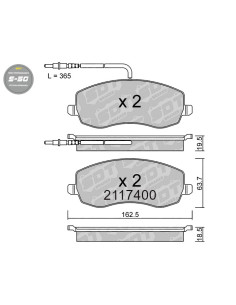 FRONT HIGH PERFORMANCE BRAKEPADS S50 CITROEN C8 LANCIA PHEDRA PEUGEOT 807