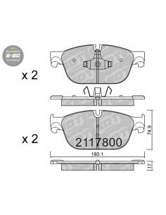 FRONT HIGH PERFORMANCE BRAKEPADS S50 CITROEN C4 C5 C6 DS DS5 PEUGEOT 308 407 508 RCZ