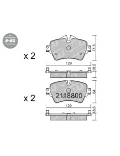 Pastillas De Freno Delanteras High Performance S50 Bmw 2 F46 Mini One F55 F56 Clubman F54
