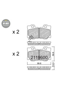Pastillas De Freno Traseras High Performance S50 Infinity Fx G37 Q50 Q70 Qx Nissan 370Z