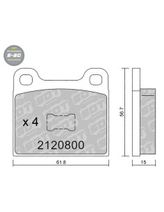 Pastillas De Freno Delanteras High Performance S50 Audi 50 80 Vw Derby Golf Jetta Passat Polo Scirocco
