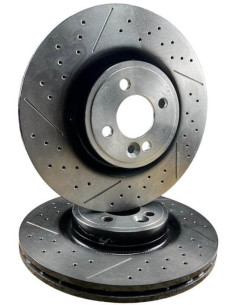 FRONT BRAKE DISC SPORT OEM+ (DRILLED AND SLOTTED) Ø316 MINI COOPER S JOHN WORKS GP MINI R55 / R56 / R57 / R58 / R59