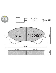 FRONT HIGH PERFORMANCE BRAKEPADS S50 FORD TRANSIT