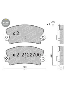 REAR HIGH PERFORMANCE BRAKEPADS S50 LOTUS ESPRIT RENAULT ALPINE TALBOT MATRA