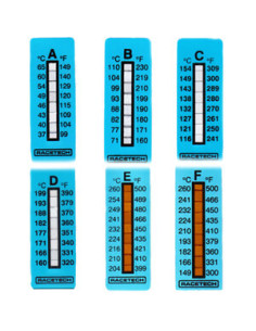Racetech Temperature Indicator Strips 149-260º C (10P)