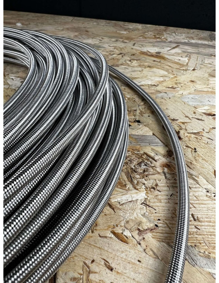 SDT BRAKES DASH 3 METALLIC BRAKE HOSE PER METRE (PTFE - STAINLESS STEEL 304L)