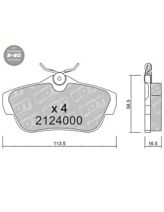 Pastillas De Freno High Performance S50 Citroen Jumpy Fiat Scudo Peugeot Expert Toyota Proace