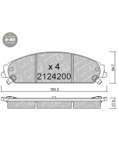 FRONT HIGH PERFORMANCE BRAKEPADS S50 CHRYSLER 300C LANCIA THEMA