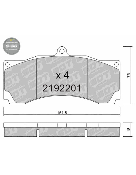 HIGH PERFORMANCE BRAKEPADS S50 ALCON AP RACING COMPBRAKE D2RACING KSPORT ROTORA STOPTECH VMAXX