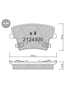 Pastillas De Freno Traseras High Performance S50 Chrysler 300C Lancia Thema