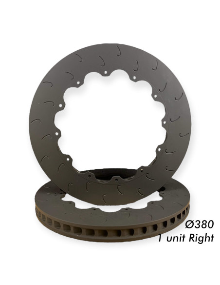 RIGHT BRAKE DISC SDT RACING Ø380x32MM PCD 254.0 2 PIECES (12 SCREWS X 6MM)