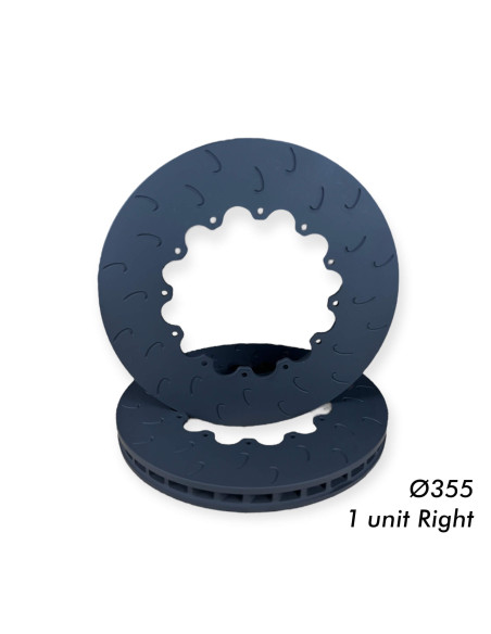 RIGHT BRAKE DISC SDT RACING Ø355x30MM PCD KIT GALFER-SDT 2 PIECES (12 SCREWS)