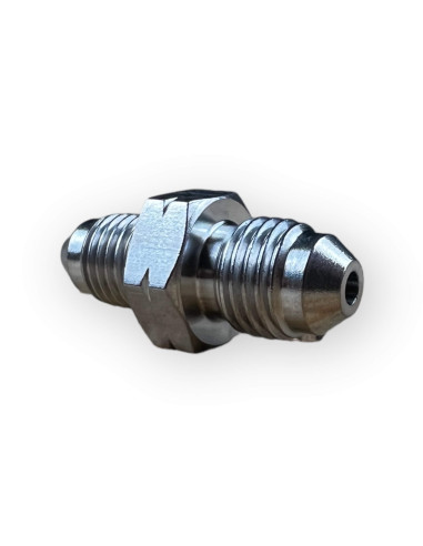 Racor Adaptador De Freno E Acero Inoxidable Macho 3/8” X 24 Unf Convexo A Macho 7/16” X 20 Unf Convexo