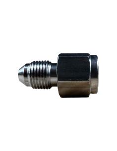 Racor Inox. Adaptador De Freno Macho 1/8” Convexo A Hembra 10X100 Concava