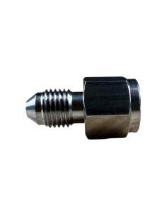 Stainless steel fitting brake adaptor male 3/8” X 24 UNF to female 10x100 (Convex - convave)