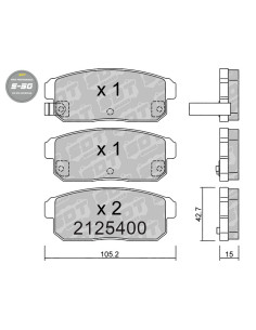 REAR HIGH PERFORMANCE BRAKEPADS S50 MAZDA RX8 MAXIMA QX WAGON SUZUKI IGNIS