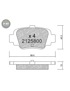 REAR HIGH PERFORMANCE BRAKEPADS S50 NISSAN MICRA K11