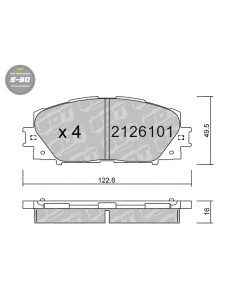 FRONT HIGH PERFORMANCE BRAKEPADS S50 LEXUS CT TOYOTA PRIUS ZVW30 ZVW35 ZVW50