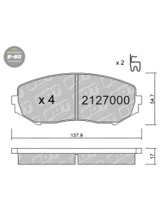 Pastillas De Freno Delanteras High Performance S50 Suzuki Grand Vitara