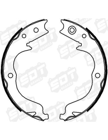 HIGH PERFORMANCE HANDBRAKE BRAKE SHOES MITSUBISHI LANCER EVOLUTION X (4 PCS)