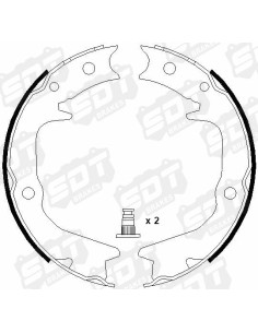 HIGH PERFORMANCE HANDBRAKE BRAKE SHOES MITSUBISHI LANCER EVOLUTION IV V VI VII VIII IX (4 PCS) 2